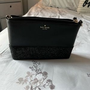 Kate Spade black and glitter small bag